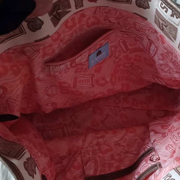 Kathy Van Zeeland Word Up Tote Shoulder Bag & Wallet - Picture 15 of 16